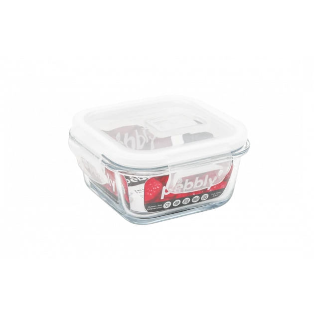 Tout neuf ???? Boîte de Conservation en Verre Carré 320 ml Pebbly ???? 3 Tout neuf ???? Boîte de Conservation en Verre Carré 320 ml Pebbly ????