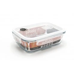 Meilleur prix ???? Boîte de Conservation en Verre Rectangle 1 L Pebbly ????