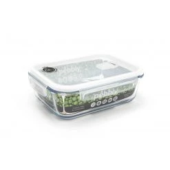 Le moins cher ⭐ Boîte de Conservation en Verre Rectangle 1,5 L Pebbly ????