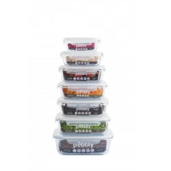 Emile Henry Magasin -Emile Henry Shop boite de conservation en verre rectangle 225 l pebbly 1