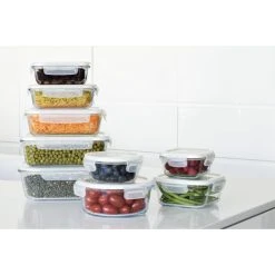 Vente flash ⌛ Boîte de Conservation en Verre Rectangle 2,25 L Pebbly ???? -Emile Henry Shop boite de conservation en verre rectangle 225 l pebbly 3