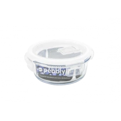 Offres ???? Boîte de Conservation en Verre Rond 400 ml Pebbly ????