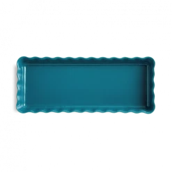 Nouveau ???? Moule à Tarte Rectangulaire en Céramique 15 x 36 cm Calanque Emile Henry ✔️ -Emile Henry Shop moule a tarte rectangulaire 15 x 36 cm calanque emile henry 2