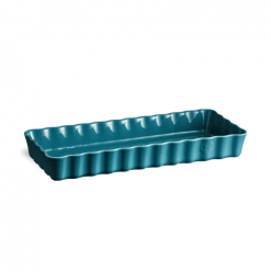 Nouveau ???? Moule à Tarte Rectangulaire en Céramique 15 x 36 cm Calanque Emile Henry ✔️