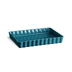 Grosses soldes ???? Moule à Tarte Rectangulaire en Céramique 33,5 x 24 cm Calanque Emile Henry ❤️