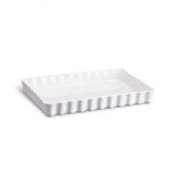 Promo ???? Moule à Tarte Rectangulaire en Céramique 33,5 x 24 cm Farine Emile Henry ????