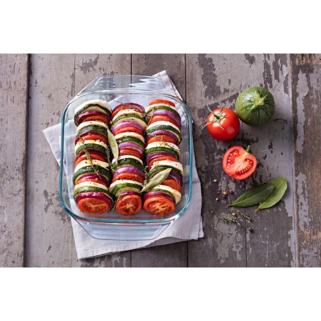 Sortie ???? Plat à Four en Verre Carré 25 x 21 cm 2 L Classic Pyrex ???? 4 Sortie ???? Plat à Four en Verre Carré 25 x 21 cm 2 L Classic Pyrex ???? – Image 2