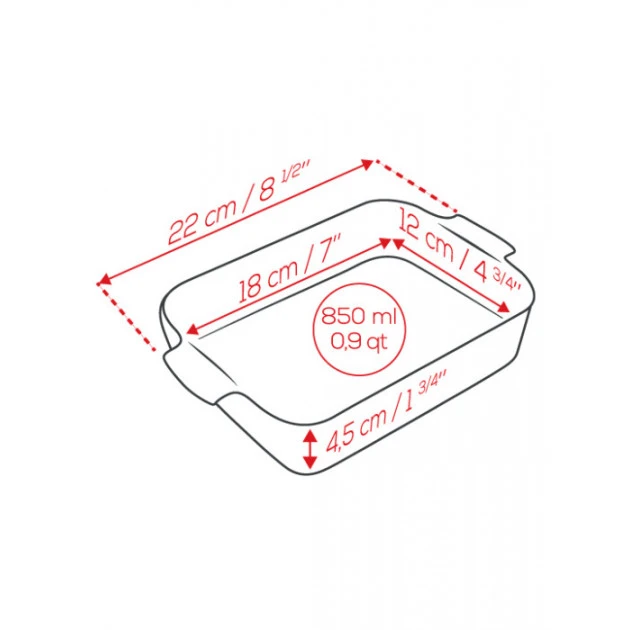 Budget ???? Plat à Four Rectangulaire en Céramique Appolia 22 cm Rouge Peugeot ⭐ 6 Budget ???? Plat à Four Rectangulaire en Céramique Appolia 22 cm Rouge Peugeot ⭐ – Image 4