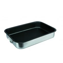 Acheter ⌛ Plat à Rôtir Inox Antiadhérent 35 x 26 cm x H 6,5 cm Ibili ⌛
